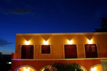 Front of property - evening/night