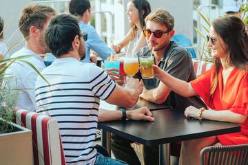 Poolside bar