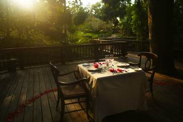 Couples dining