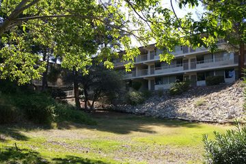 Outdoor banquet area