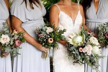 Outdoor wedding area