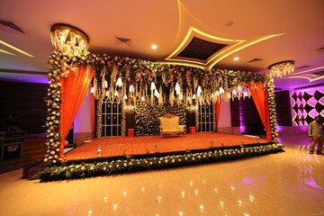 Outdoor banquet area