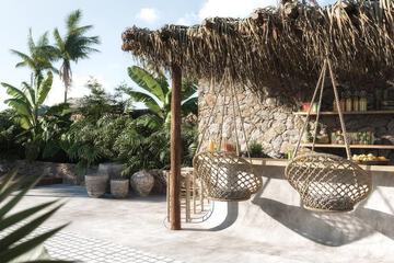 Poolside bar