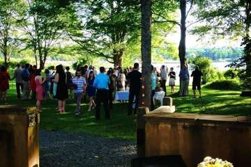 Outdoor wedding area