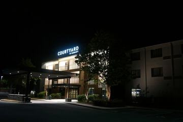 Front of property - evening/night