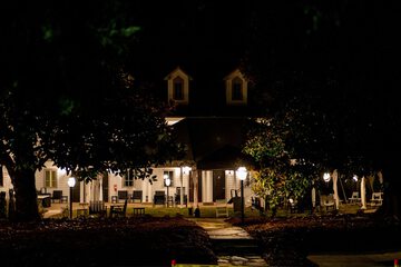 Outdoor banquet area