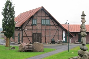 Outdoor wedding area