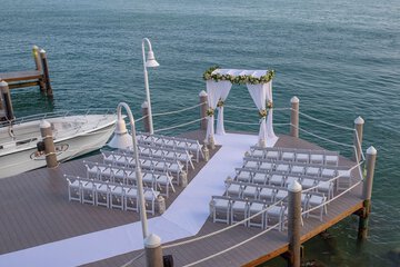 Outdoor wedding area