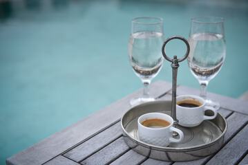 Poolside bar
