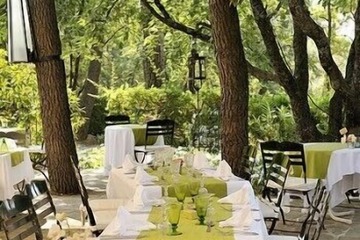 Outdoor wedding area