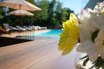 Poolside bar