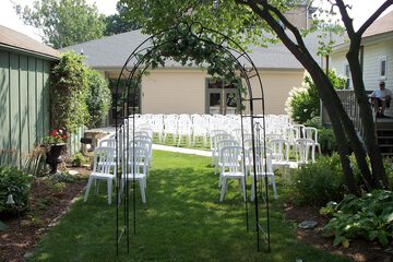 Outdoor wedding area