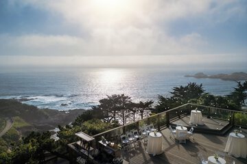 Outdoor banquet area