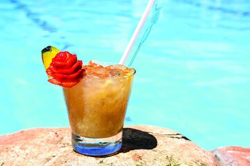 Poolside bar