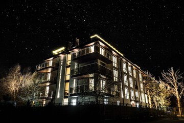 Front of property - evening/night
