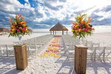 Outdoor wedding area
