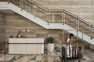 Check-in/check-out kiosk