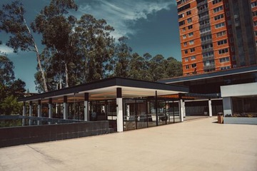 Outdoor banquet area