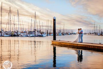 Outdoor wedding area