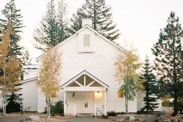 Outdoor wedding area