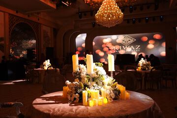 Outdoor banquet area