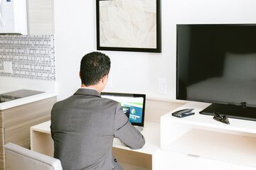 In-room business center