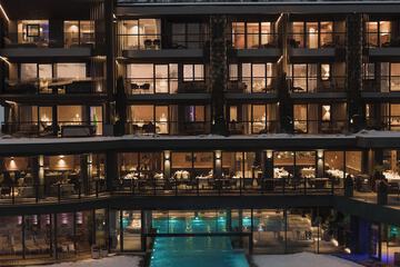 Front of property - evening/night