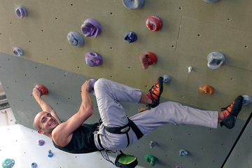 Outdoor rock climbing