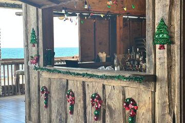 Outdoor wedding area