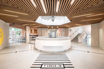 Check-in/check-out kiosk