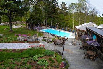 Outdoor wedding area