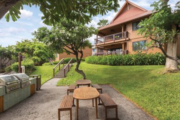 Outdoor banquet area