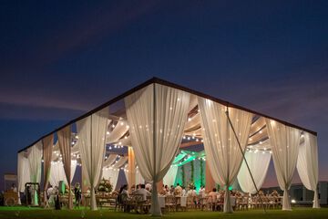 Outdoor wedding area