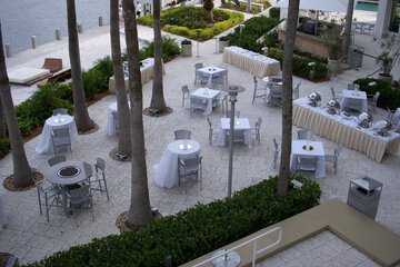 Outdoor wedding area