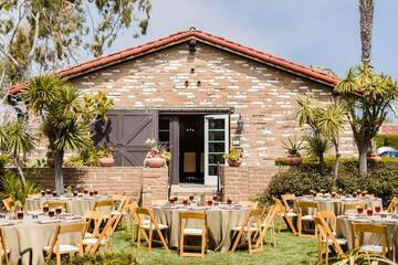 Outdoor banquet area