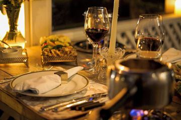 Couples dining