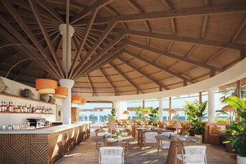 Swim-up bar