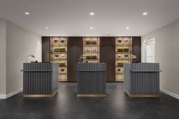 Check-in/check-out kiosk