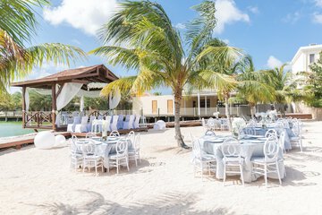 Outdoor wedding area