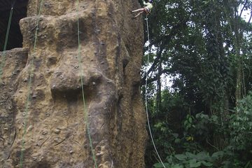 Outdoor rock climbing