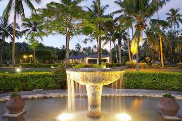 Outdoor wedding area