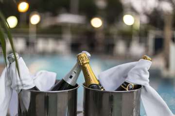 Poolside bar
