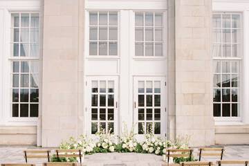 Outdoor wedding area