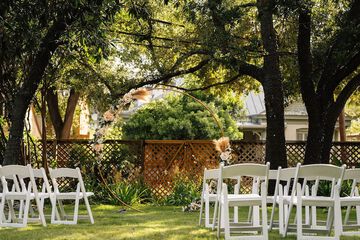 Outdoor wedding area