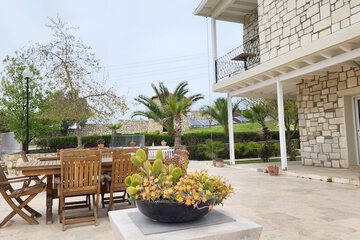 Outdoor banquet area