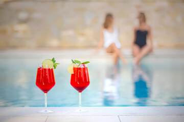 Poolside bar