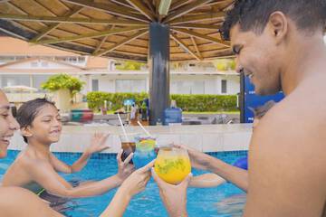 Poolside bar