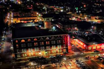 Front of property - evening/night