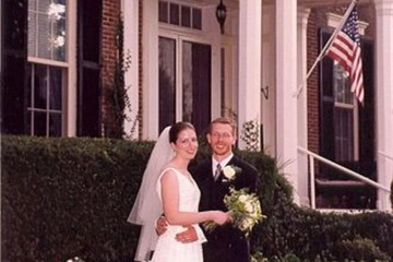 Outdoor wedding area