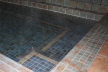 Indoor spa tub